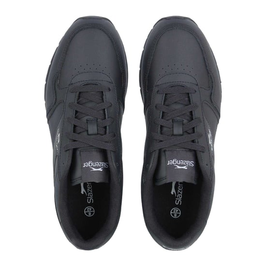Slazenger Klassieke sneakers van gecoat leer voor heren (Marine, Wit) - Image 4
