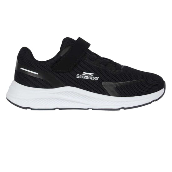 Slazenger Assent-sportschoenen met klittenband voor kinderen (Zwart, Wit) - Image 1