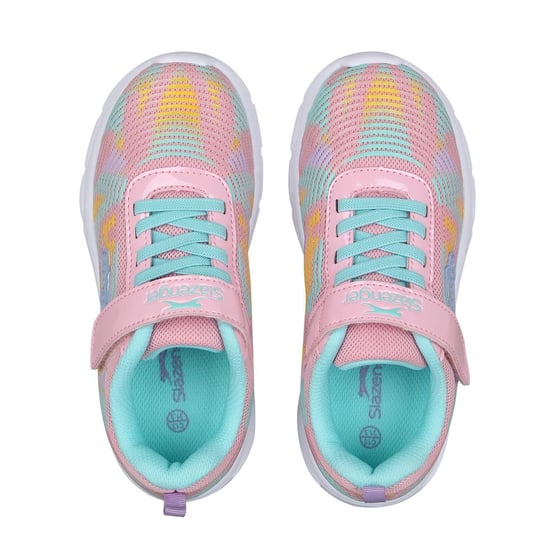 Slazenger Alie 2.0 holografische luipaardprint-sportschoenen voor kinderen (Roze) - Image 5