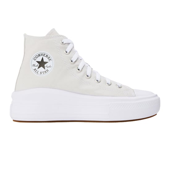 Converse Chuck Taylor canvas platform hoge sneakers voor dames (Grijs) - Image 1