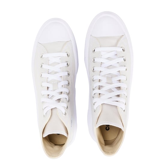 Converse Chuck Taylor canvas platform hoge sneakers voor dames (Grijs) - Image 3