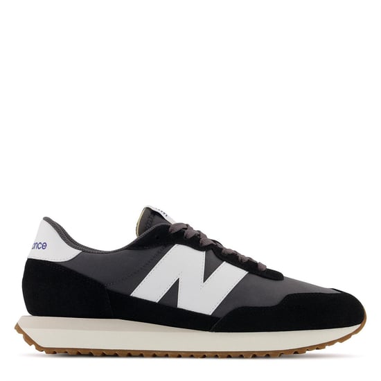 New Balance Dames 237 Classic suède sneakers (Zwart/Wit/Gum) - Image 1
