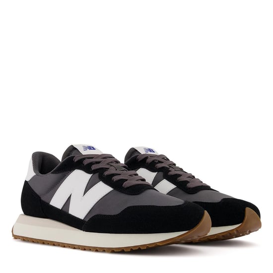 New Balance Dames 237 Classic suède sneakers (Zwart/Wit/Gum) - Image 3