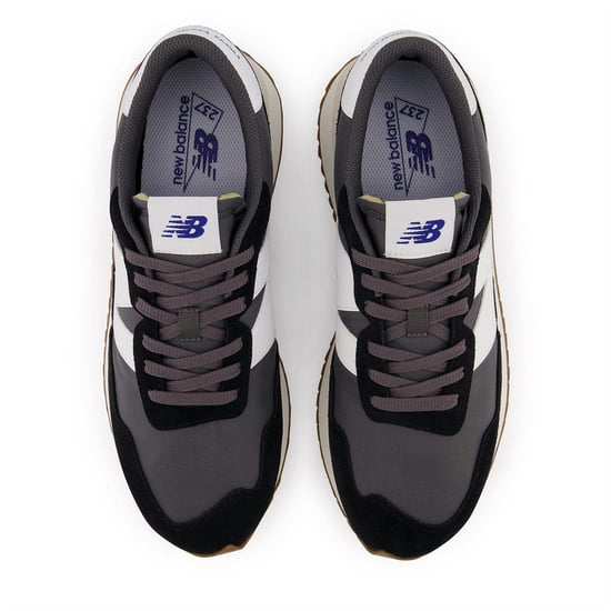 New Balance Dames 237 Classic suède sneakers (Zwart/Wit/Gum) - Image 4