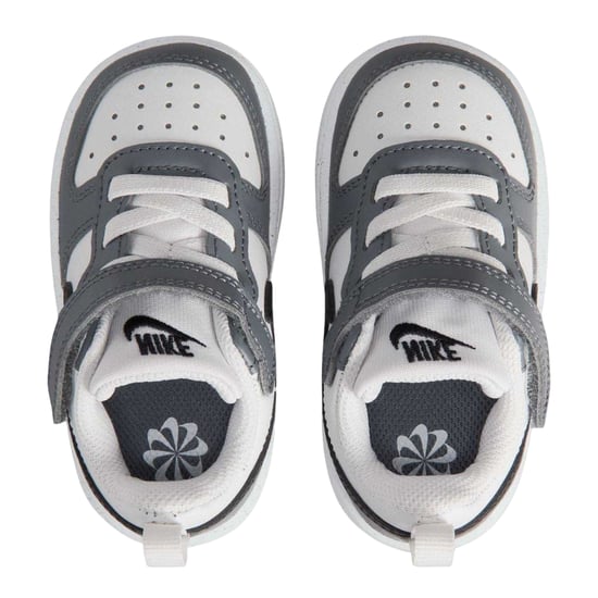 Nike Borough leren sportschoenen voor kinderen/jongeren (Wit/Zwart/Grijs) - Image 4