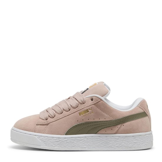 Puma Dames/Dames XL Leo Leopard Print Suede Trainers (Roze/Wit) - Image 2