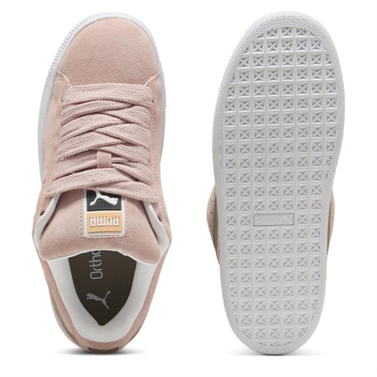 Puma Dames/Dames XL Leo Leopard Print Suede Trainers (Roze/Wit) - Image 3