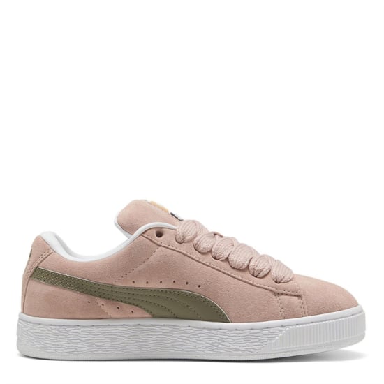 Puma Dames/Dames XL Leo Leopard Print Suede Trainers (Roze/Wit) - Image 4