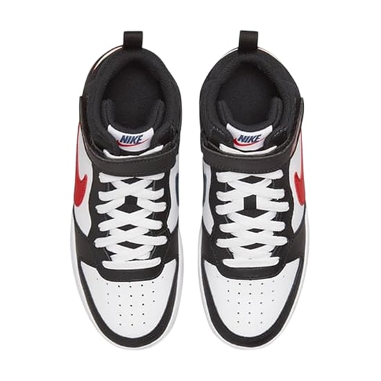 Nike Hoge sneakers voor jongens van Court Borough (Wit, Zwart, Rood) - Image 3