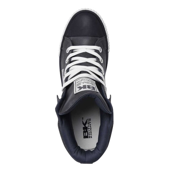 British Knights Heren Roco hoge sneakers met omgeslagen kraag (Donkergrijs/Zwart) - Image 3