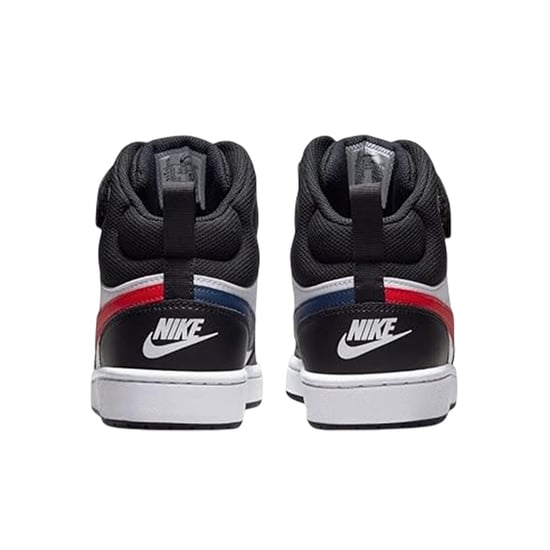 Nike Hoge sneakers voor jongens van Boys Court Borough (Zwart, Rood, Wit) - Image 2