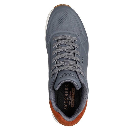 Skechers Mens Uno Stand On Air Skech-Air Trainers (Charcoal) - Image 3