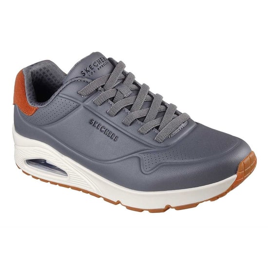 Skechers Mens Uno Stand On Air Skech-Air Trainers (Charcoal) - Image 5