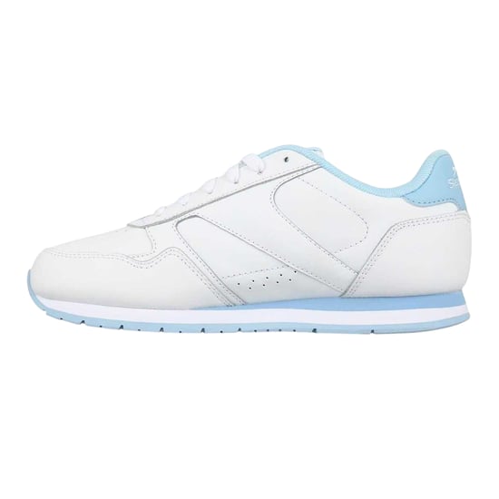 Slazenger Gecoate leren sportschoenen voor dames (Wit/Poederblauw) - Image 3
