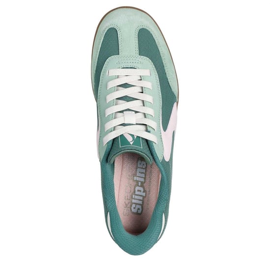Skechers Womens/Ladies Suede Flat Trainers (Mint) - Image 3