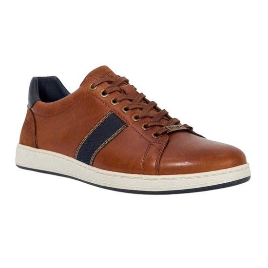 Dune London Trint canvas sportschoenen voor heren (Tan) - Image 4