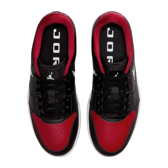 Nike Air Jordan Court Connect leren sportschoenen voor heren (Zwart, Rood) - Image 3