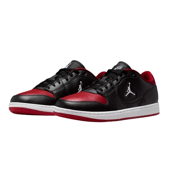 Nike Air Jordan Court Connect leren sportschoenen voor heren (Zwart, Rood) - Image 4