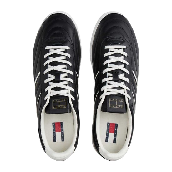 Tommy Jeans Leren sneakers voor heren van Greenwich (Ecru/Zwart) - Image 3