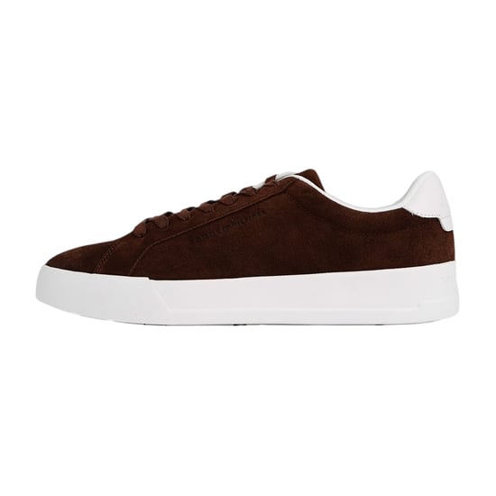 Tommy Hilfiger Heren-sportschoenen van 'Pebble Grain Court'-leer (Bruin) - Image 2