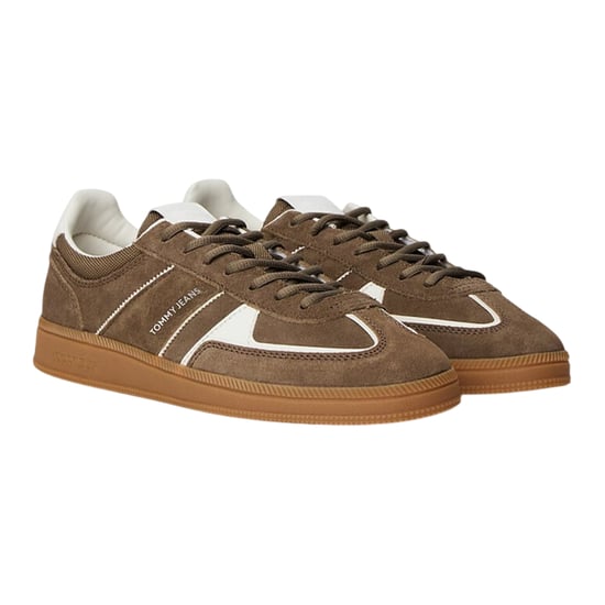 Tommy Jeans Greenwich suède platte sportschoenen voor dames (Bruin) - Image 4