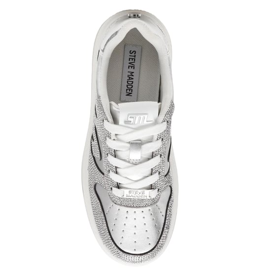 Steve Madden Womens/Ladies Dynamo Trainers (Silver) - Image 3