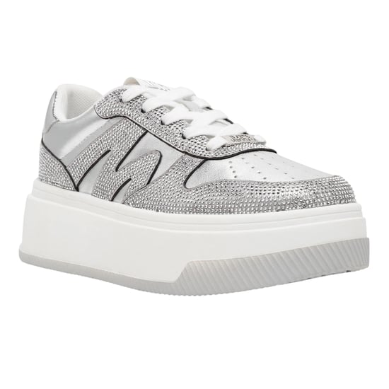 Steve Madden Womens/Ladies Dynamo Trainers (Silver) - Image 4