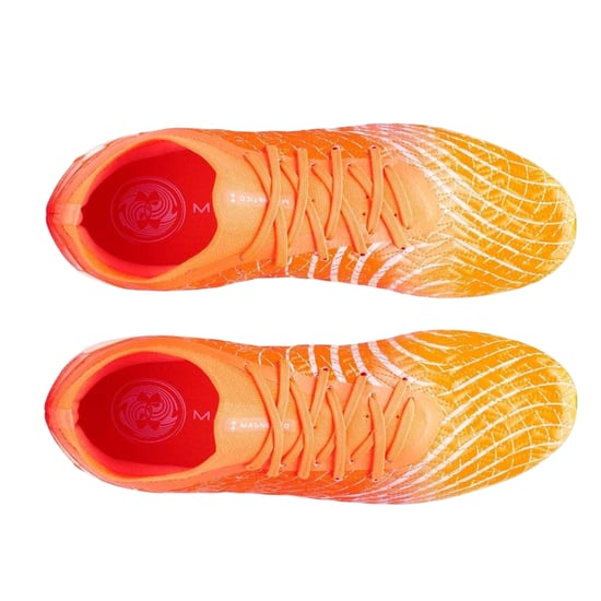 Under Armour Magnetico Pro voetbalschoenen voor heren met grafische print (Oranje/Wit) - Image 3