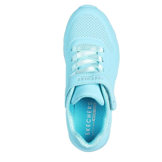Skechers Uno Lite leren sportschoenen voor kinderen (Turquoise) - Image 3