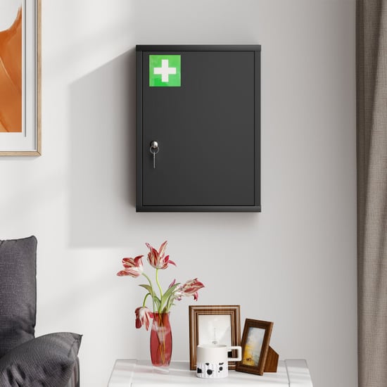 4goodz Medicijnkast voor wandmontage met slot 40x15x53 cm - - Image 5