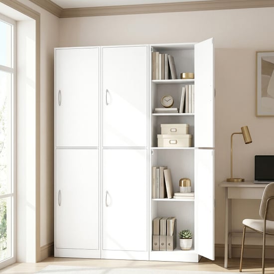 4goodz Moderne kast met 5 niveaus en verstelbare planken vrijstaande - Image 5