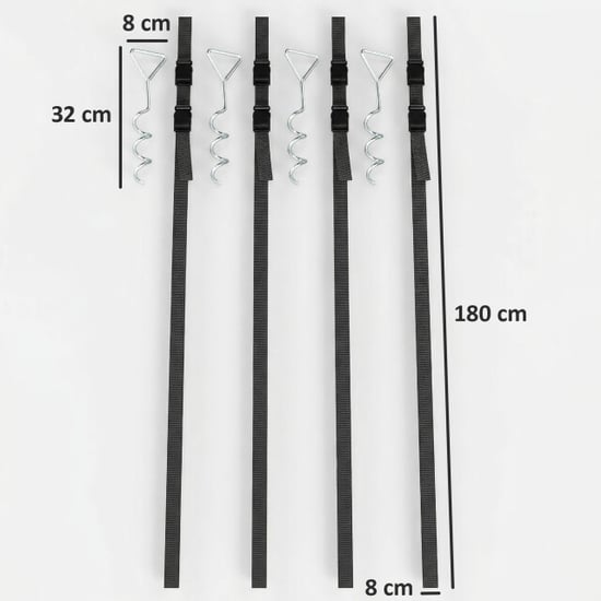 4goodz Trampoline grondankerschroef 4-delige set 32 cm spiraalvormige ankers - Image 6