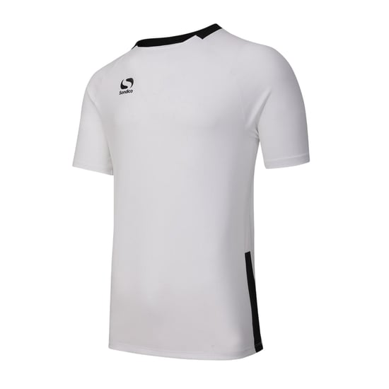 Sondico Mens Fundamental Polyester Football Top (White/Black) - Image 3