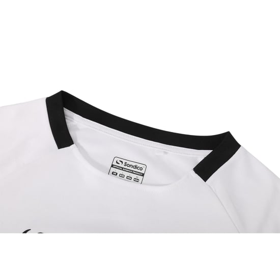 Sondico Mens Fundamental Polyester Football Top (White/Black) - Image 4