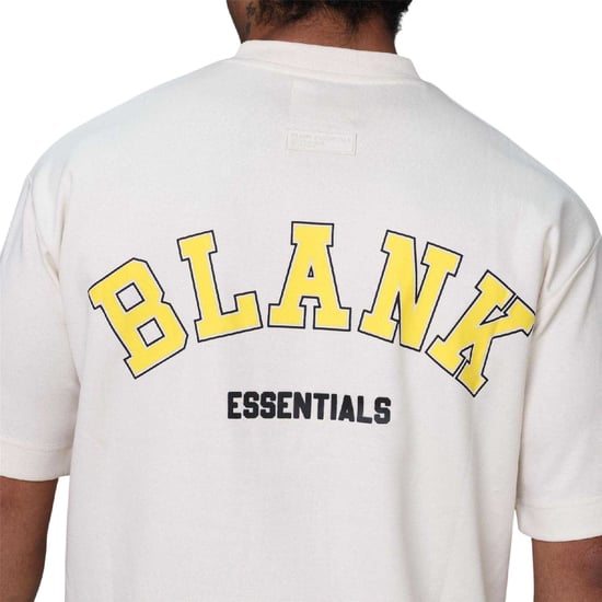 Blank Essentials Mens College Oversized T-Shirt (Bone) - Image 3