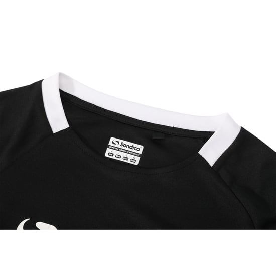 Sondico Mens Fundamental Polyester Football Top (Black/White) - Image 4