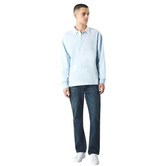Pretty Green Mens Islington Rugby Shirt (Light Blue) - Image 1