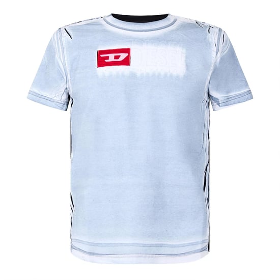 Diesel T-Regs N5 T-shirt voor heren met verweerde look (Wit) - Image 1