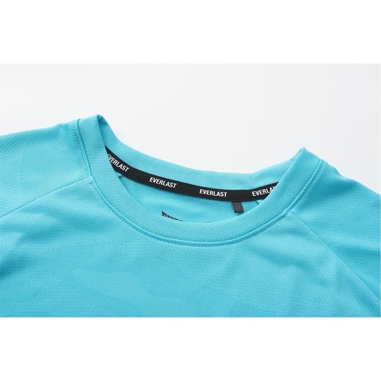 Everlast Heren borst Logo T-Shirt (Cyaan) - Image 4