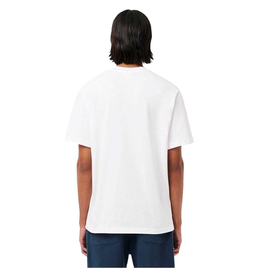 Lacoste Heren Geborduurd T-shirt met logo (Wit) - Image 3