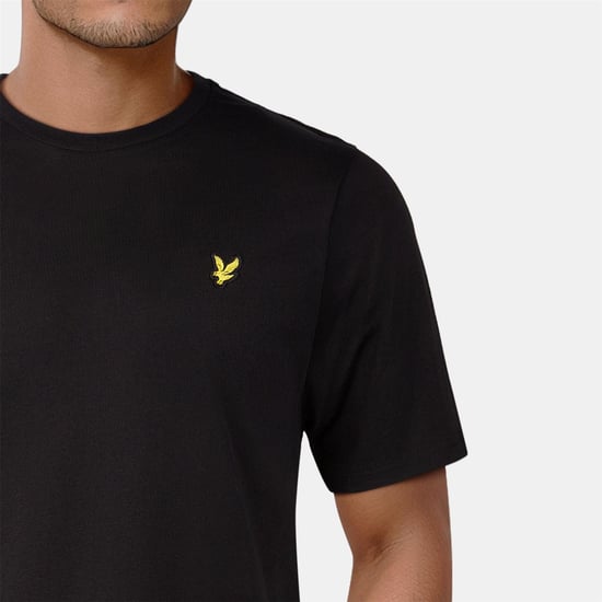 Lyle & Scott Mens Logo Cotton T-Shirt (Jet Black) - Image 5