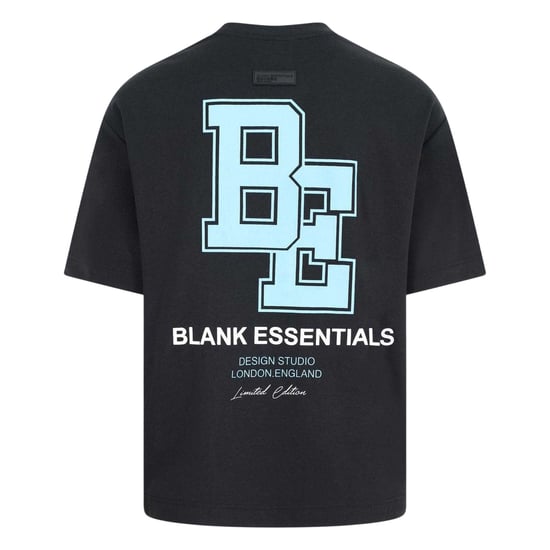 Blank Essentials Mens Collegiate Logo T-Shirt (Black) - Image 3