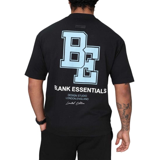 Blank Essentials Mens Collegiate Logo T-Shirt (Black) - Image 4
