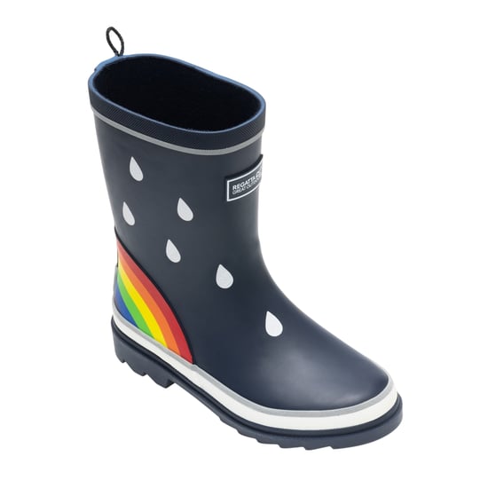 Regatta Childrens/Kids Mudplay III Rainbow Wellington Boots (Navy) - Image 6