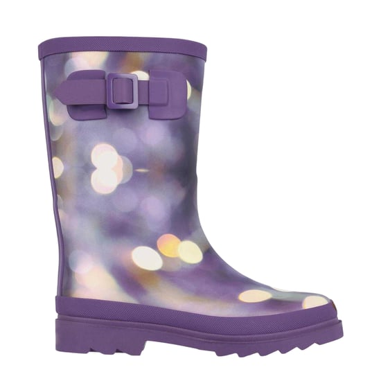 Gelert Waterdichte Wellington-laarzen voor kinderen met marmermotief (Paars) - Image 1