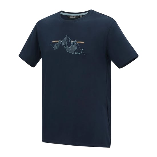 Regatta Mens Cline IX Mountain T-Shirt (Navy) - Image 3