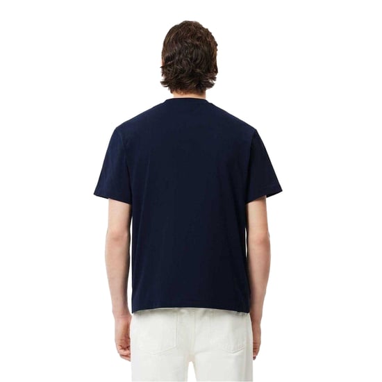 Lacoste Heren Geborduurd T-shirt met logo (Marine) - Image 3
