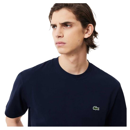 Lacoste Heren Geborduurd T-shirt met logo (Marine) - Image 4