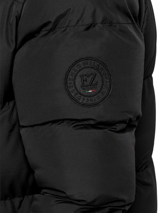Enzo Milano | Mens Longline Padded Hooded Jacket - Image 4