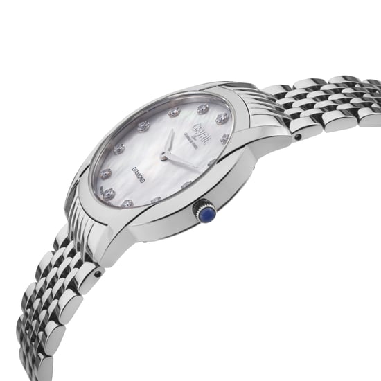 Gevril Women's Airolo Swiss Diamond Watch White MOP Dial 316L Stainless Steel Bracelet - Image 2